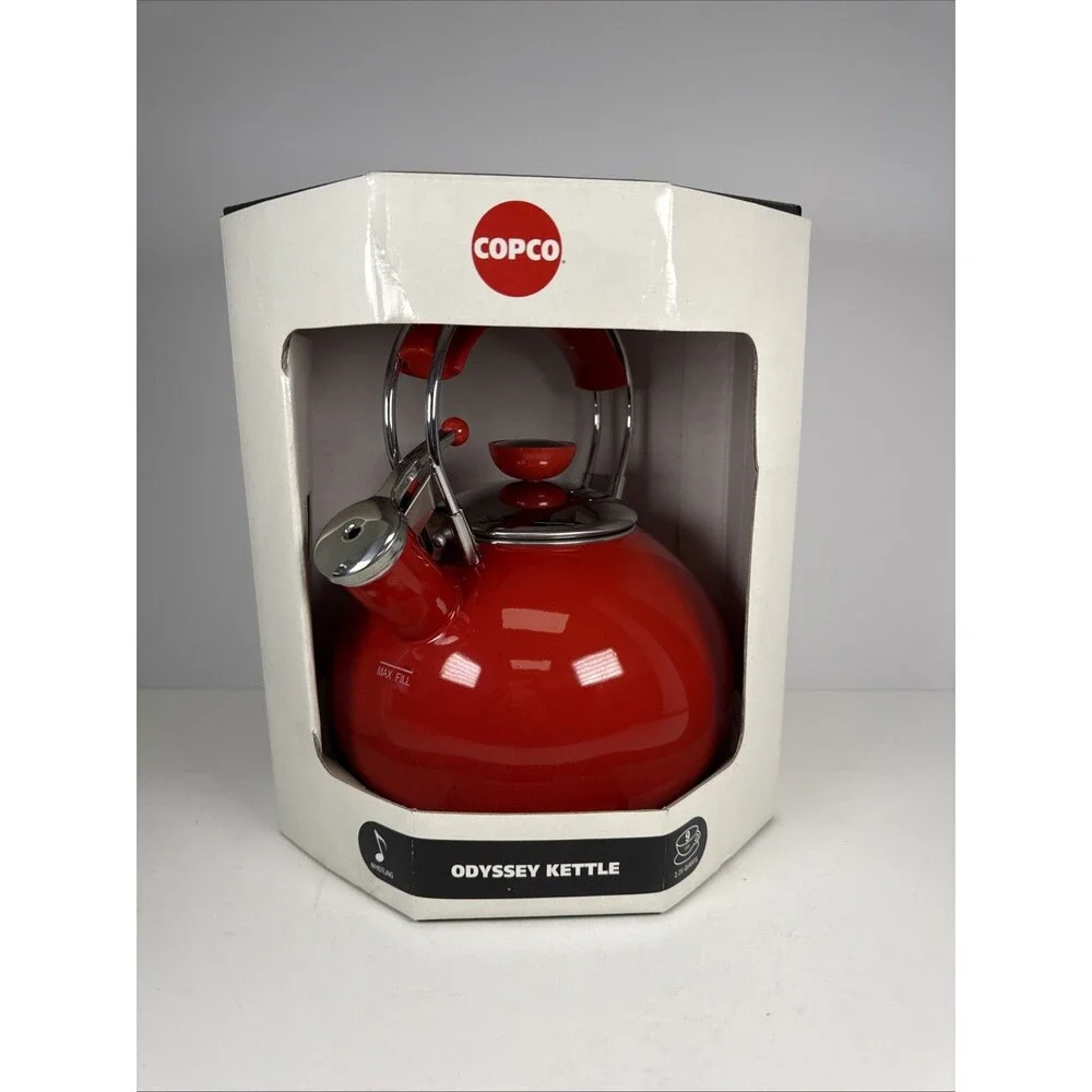 Copco Odyssey Tea Kettle Red Kettle - 2.25 Quarts - 9 Cups